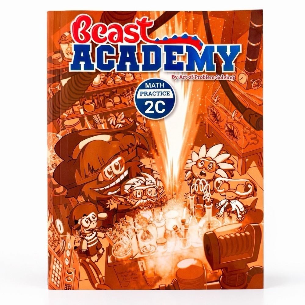 Beast Academy Math Practice 2C Workbook AoPS Grade 2 Homeschool Math Book